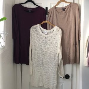 Lot of 3 Maternity sweaters